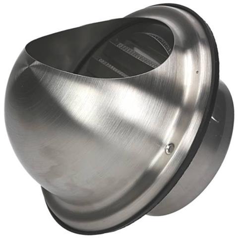 Coperchio Del Coperchio Della Cassa Esterna Semicircolare In Acciaio Inox Con Espulsore D'aria Da 125 Mm - Foto 1