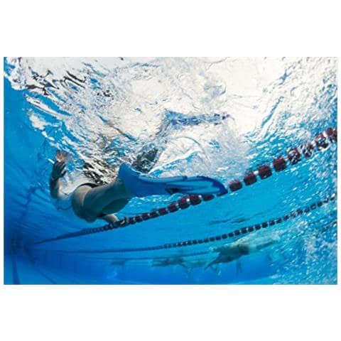 Squadra Pinna Per Corte Nel Nuoto Piscina E Snorkeling Adulto Unisex Blu 34/35 Ue - Foto 2