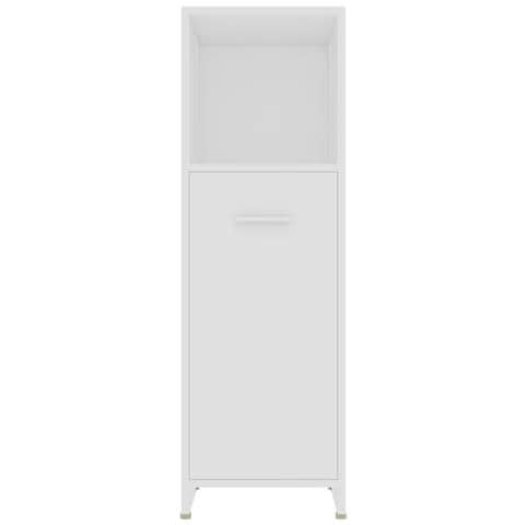 Armadio da Bagno Bianco 30x30x95 cm in Legno Multistrato - Foto 2
