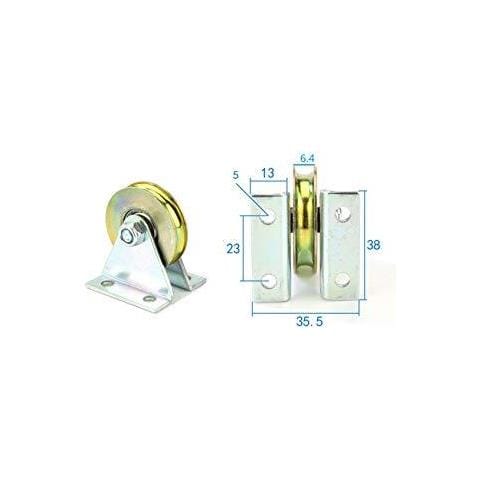 Tiranti Di Montaggio A Parete Pulley Snatch Block Wire Rope 1.5 Diametro Piatto Monte Block Del Carico Di Lavoro 100kg (l Type)  - Foto 2