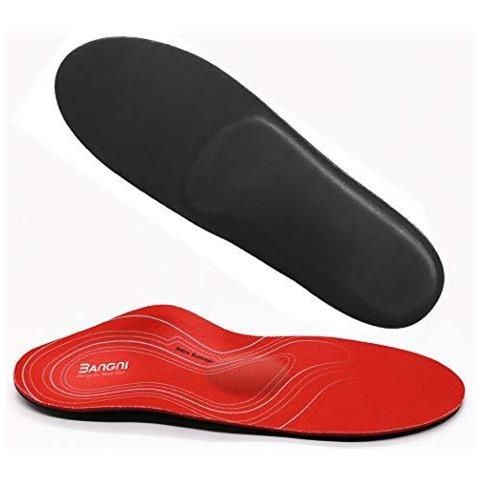 Piede Di Sostegno 3angni Plantare Del Sottopiede Arco Alto Molle Medico Solette Funzionali Insert Per Gravi Piedi Piatti Fascite Plantare Piedi Dolore I-4-23cm Rosso - Foto 2
