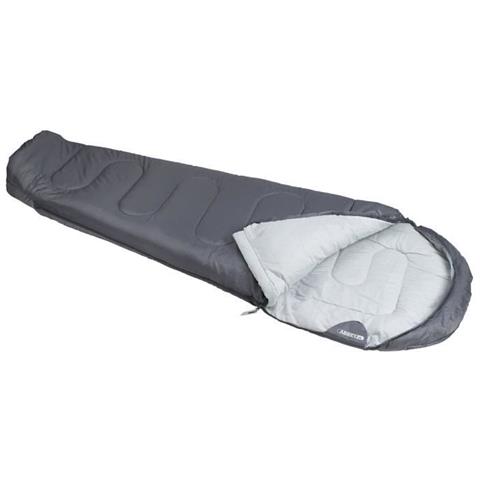 Camp Sacco Nanna Per Mummia - 100% Poliestere - Temperatura Comfort: Circa 10 ° C - 200 X 80 Cm - Grigio - Foto 1