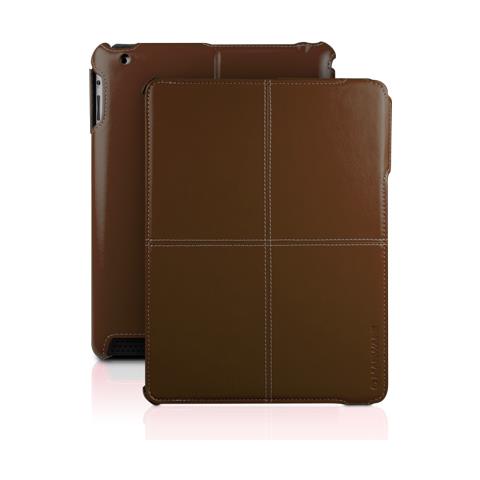 C. E. O. Hybrid Custodia a libro Marrone compatibile Apple iPad 3 - Foto 2