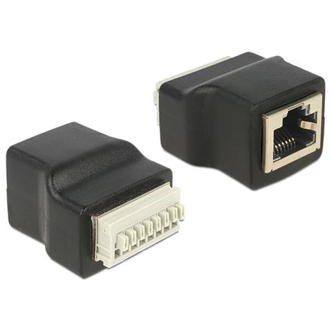 65527 RJ45 Nero, Argento cavo di interfaccia e adattatore - Foto 1