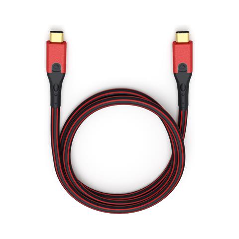 Evolution CC 1m USB C USB C Nero, Rosso cavo USB - Foto 1