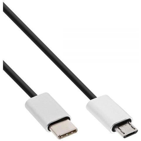 35841 1m USB C Micro-USB B Alluminio, Nero cavo USB - Foto 1