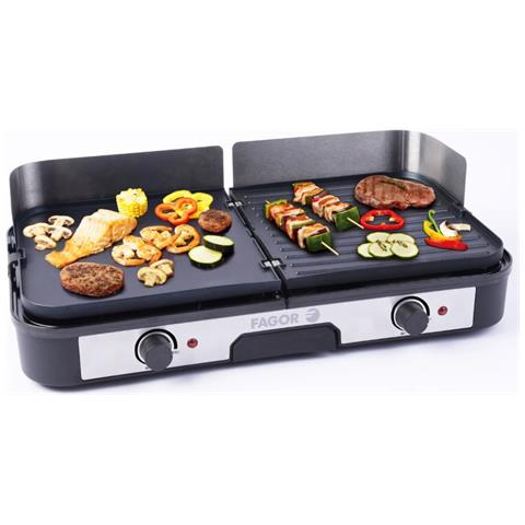 Piastra Elettrica 2200w, 50,8x25,4cm, Acciaio Inox - Fg823 - Foto 3