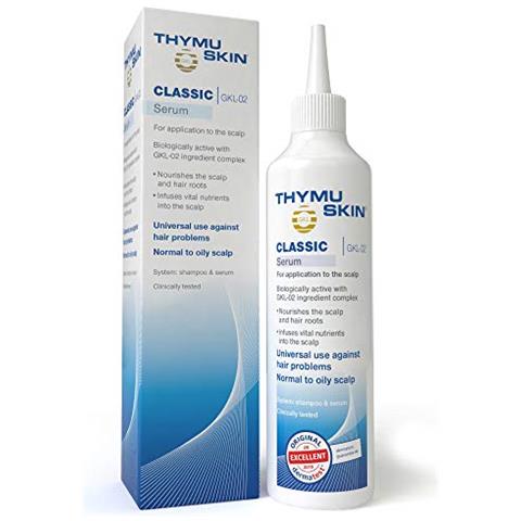 Thymuskin Classic - Shampoo E Siero Ai Peptidi Per La Cura Dei Capelli Per La Crescita Dei Capelli Dovuta Alla Caduta Dei Capelli - Per Cuoio Capelluto E Capelli Danneggiati Sistema In 2 Fasi (siero Classico 200 Ml) - Foto 1