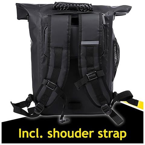 Borsa 4in1 Impermeabile Con Strisce Fluorescenti Trekking Bici 25l Portabottiglie - Foto 2
