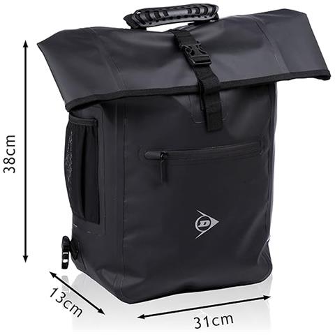Borsa 4in1 Impermeabile Con Strisce Fluorescenti Trekking Bici 25l Portabottiglie - Foto 7
