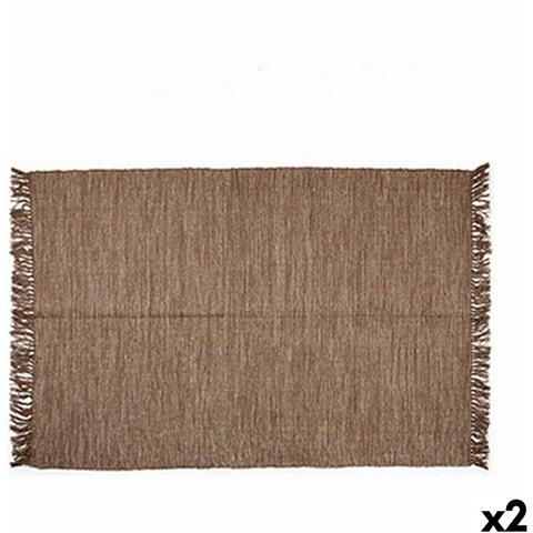 Tappeto Marrone 180 X 120 Cm (2 Unità) - Foto 1