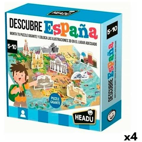 Gioco Educativo Headu Descubre España (4 Unità) - Foto 1