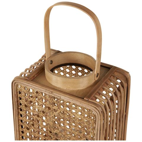 Lanterna In Rattan 28 Cm Naturale Bantul - Foto 5
