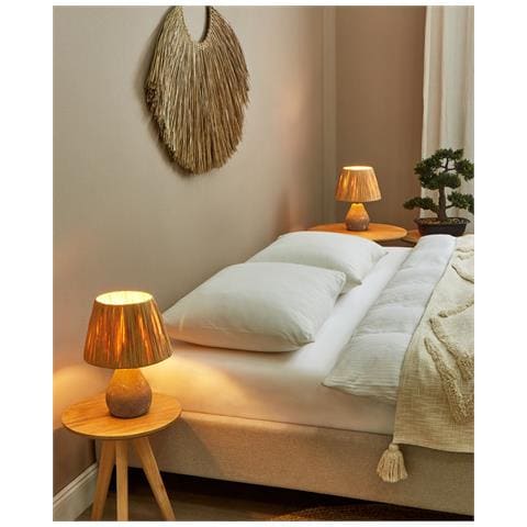 Set Di 2 Lampade Da Tavolo Arwadito Ceramica Grigio - Foto 1