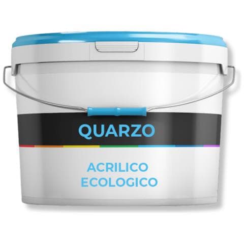 Pittura Quarzo Acrilico Bianco Ecologico Per Esterni Coprente Mascherante *** Formato : Kg 5 - Foto 1