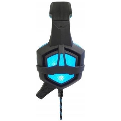 Cuffie Gaming On-ear Flash Per Pc Con Microfono Universali Led Black- Blu - Foto 2