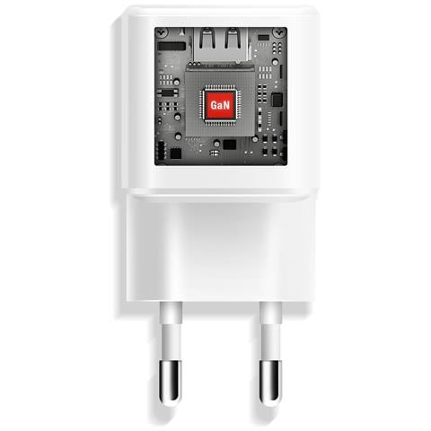 Caricabatterie Usb-c Gan 20w Compatto Con Cavo Lightning 1 Metro E 20, Bianco - Foto 2
