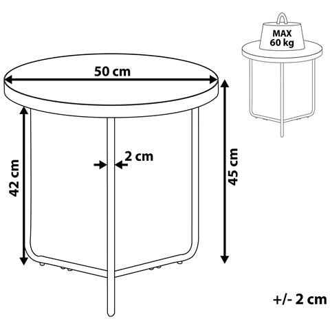 Tavolino Melody Grigio Effetto Cemento - Foto 6