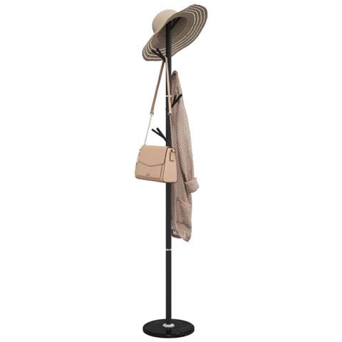 Appendiabiti Nero 175 Cm In Ferro Verniciato A Polvere - Foto 1