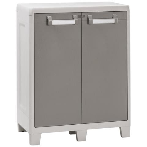 Armadio Tuttopiani Basso Lucchettabile Con 2 Ripiani Regolabili E 2 Ante Urban Xl Toomax - Foto 1