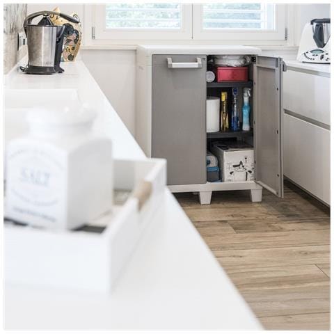 Armadio Tuttopiani Basso Lucchettabile Con 2 Ripiani Regolabili E 2 Ante Urban Xl Toomax - Foto 2