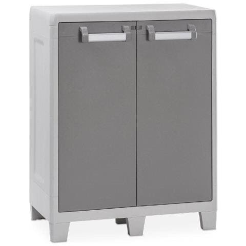 Armadio Tuttopiani Basso Lucchettabile Con 2 Ripiani Regolabili E 2 Ante Urban Xl Toomax - Foto 8