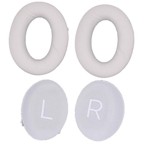 Cuscinetti Auricolari In Pelle Proteica Per Cuffie Bose Quietcomfort 45 White - Foto 1