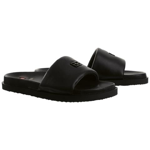 Brenda Slides Ciabatte Pelle Scarpe Donna Nero Eu 36, 7-100800 0100 - Foto 1