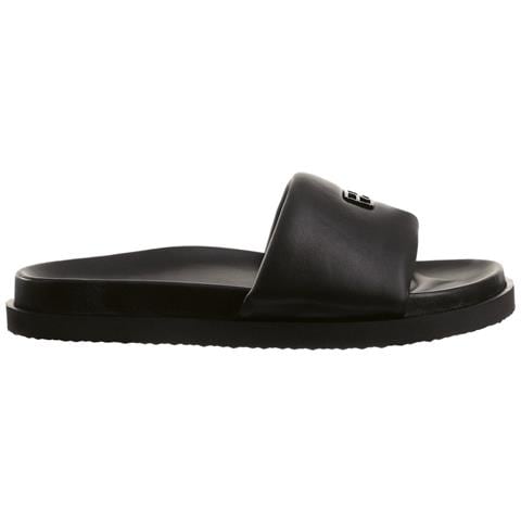 Brenda Slides Ciabatte Pelle Scarpe Donna Nero Eu 36, 7-100800 0100 - Foto 2