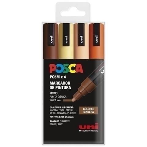 POSCA PC-5M / 4C Multicolore 4 pz - Foto 1
