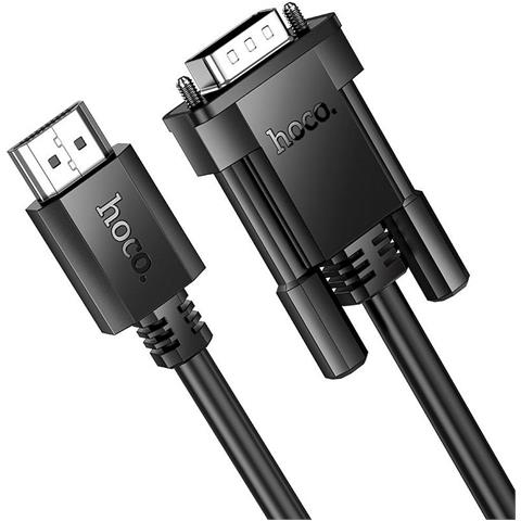 Hoco Us12 Cavo Adattatore Hdmi Vga 1080p Full Hd 2 Metri Nero - Foto 1