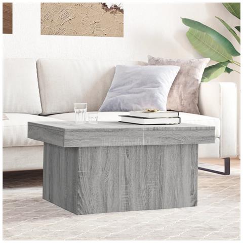 Tavolino Da Salotto Grigio Sonoma 100x55x40cm Legno Multistrato - Foto 1