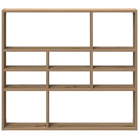 Scaffale A Parete Rovere Artigianale 90x16x78 Cm Truciolato - Foto 9