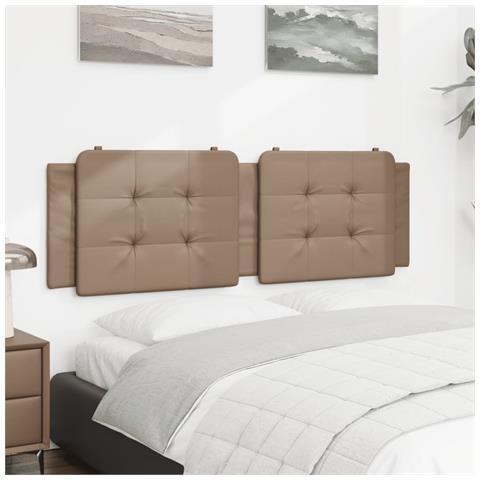 Lusso Casadino -  Cuscino Testiera Zadar Cappuccino 160 Cm In Similpelle - Foto 2