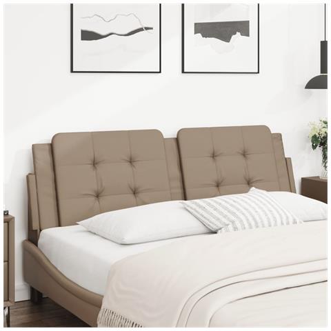 Lusso Casadino -  Cuscino Testiera Zadar Cappuccino 160 Cm In Similpelle - Foto 8