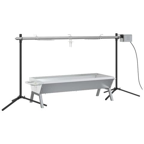 Set Griglia e Vassoio Barbecue Automatico in Acciaio Inox - Foto 1