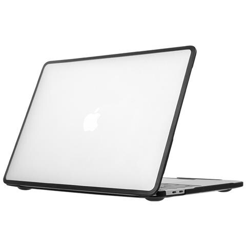 Custodia Protettiva Nera Trasparente Compatibile Con Macbook Air 13 A1932 A2179 A2337 - Foto 1