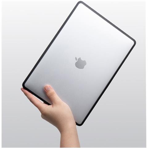 Custodia Protettiva Nera Trasparente Compatibile Con Macbook Air 13 A1932 A2179 A2337 - Foto 7