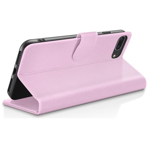 Custodia A Portafoglio Per Iphone 8 Plus / 7 Plus Supporto E Linguetta Magnetica, Rosa - Foto 5