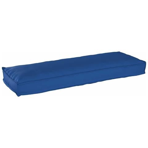 Cuscino per panca pallet Blu reale 120 x 40 x 8 cm - Foto 1