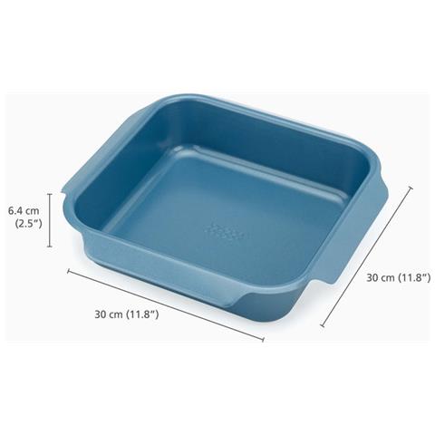 Teglia Da Arrosto Antiaderente Nest Oven Media Per Arrostire Alimenti Design Impilabile Con Manici Facili Da Afferrare Colore Blu - Foto 5