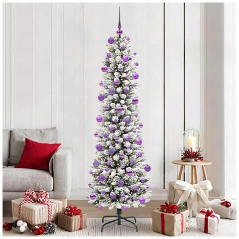 Albero di Natale artificiale con 300 LED Bianco 210 cm - Foto 2