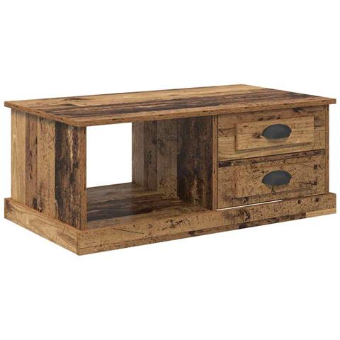 Tavolino da salotto con cassetto Legno vecchio 90 x 50 x 35 cm - Foto 1