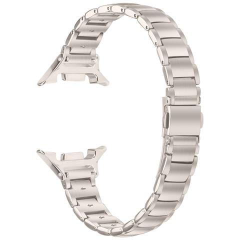 Elegante Bracciale A Tripla Maglia In Acciaio Inossidabile Compatibile Con Samsung Galaxy Watch8/8 Classic Starlight - Foto 1