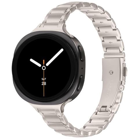 Elegante Bracciale A Tripla Maglia In Acciaio Inossidabile Compatibile Con Samsung Galaxy Watch8/8 Classic Starlight - Foto 2