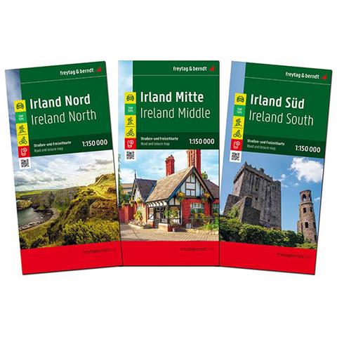 Irland, Straßen- und Freizeitkarten. Set 1:150.000 - Foto 1