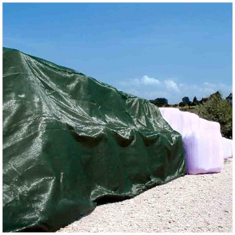 Rete Protezione Rotoballe Verde  8 X 25 M  200m² - Foto 1