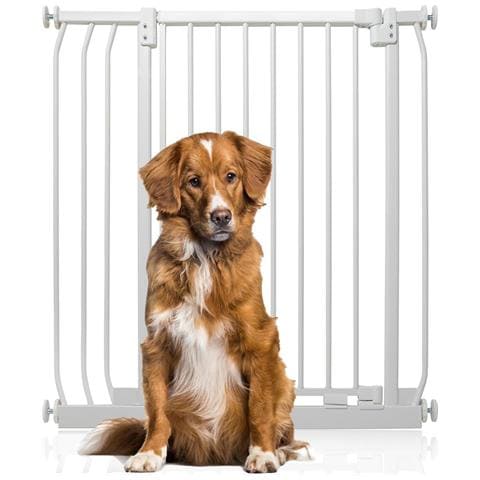 Bettacare Cancelletto Per Cani Elite Extra Alto, 80cm - 89cm, Bianco Opaco, Extra Alto Con 100cm Di Altezza - Foto 1