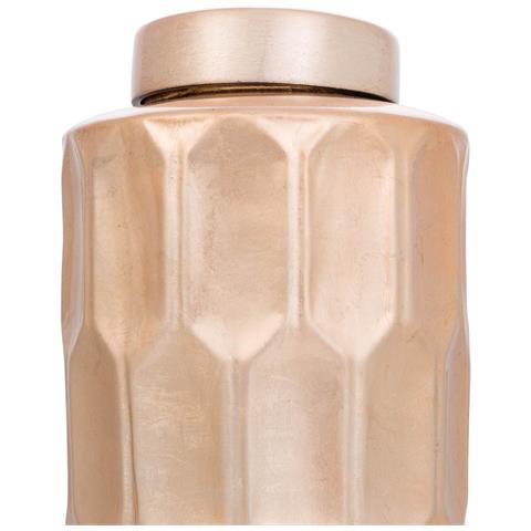 Vaso In Ceramica Dorata 21,5x21,5x48h - Foto 2