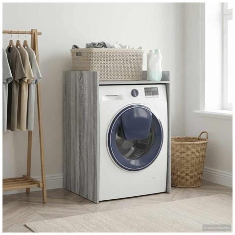 Mobiletto per lavatrice Grigio Sonoma 67,5 x 62 x 97 cm - Foto 2